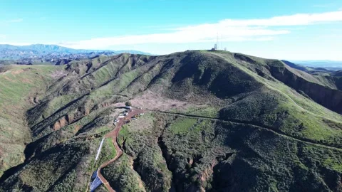 Aerial view of a mountain top Stock-Footage 333582742
