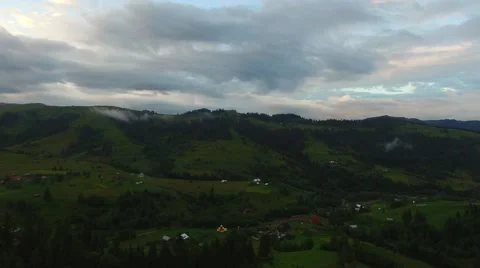 Aerial view of mountain valley Video stock 66263835