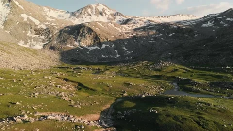 Aerial view of the mountain valley Stock-Footage 157305869