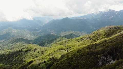 Aerial view of a mountain in Veneto. Stock Footage 154651189