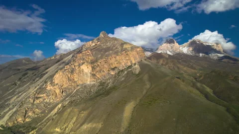 Aerial view of the mountainous terrain. Stock Footage 319451025