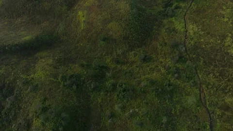 Aerial View of Mountains in Central Java from Mount Prau, Indonesia Video stock 276520381