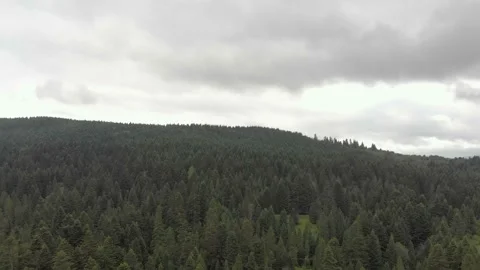 Aerial View Of Mountains, Clouds, Forests, And Sunlight. Vidéo 300740493