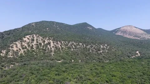 Aerial view of the mountains Stock Footage 68047488