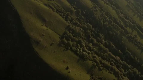 Aerial view of the mountains Stock Footage 131298845