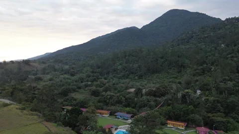 Aerial view of the mountains Video stock 304460173