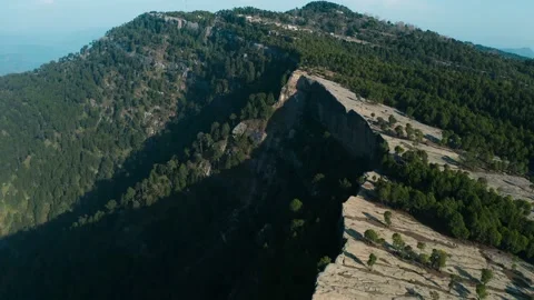 Aerial view of mountains at Panjpeer rocks Pakistan Stock Footage 221574530