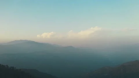 Aerial view of mountains at Panjpeer rocks Pakistan Stock Footage 221580140