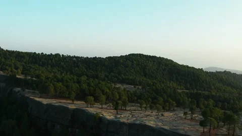 Aerial view of mountains at Panjpeer rocks Pakistan Stock Footage 221581685