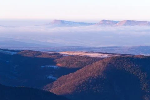 Aerial view mountains Stock Photos