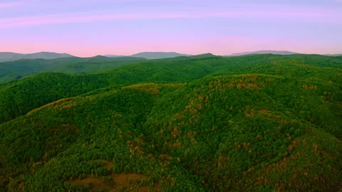 Aerial view on mountains scenery Stock Footage 132216822