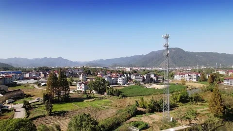 Aerial view of moving high speed train Stock Footage 165212901