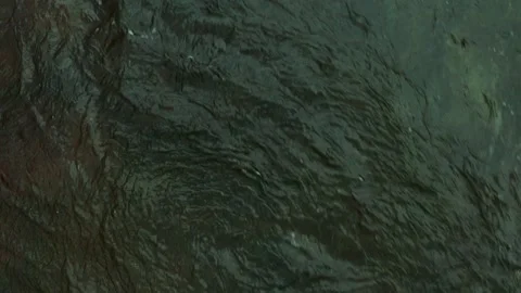 Aerial view of moving water surface captured by a drone. Stock Footage 273113385
