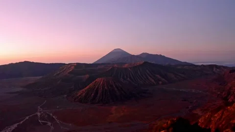 Aerial View Of The Mt.Bromo, East Java Island,Indonesia. Stock Footage 164796246