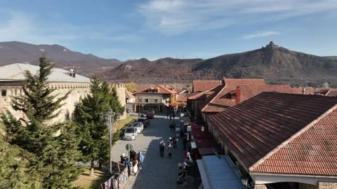 Aerial view of Mtskheta city in Georgia Stock-Footage 223109071