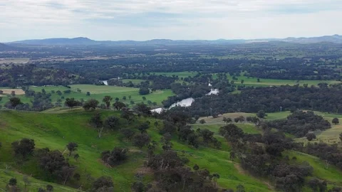 Aerial view of the Murray River-1 Stock Footage 330717288