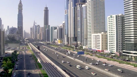 Aerial view of Museum of The Future Stock Footage 170894991