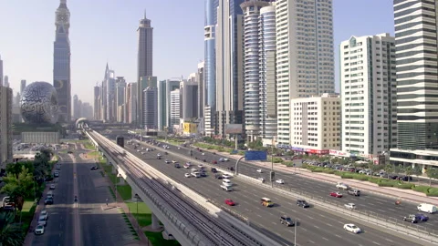 Aerial view of Museum of The Future Stock Footage 170895003