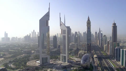 Aerial view of Museum of The Future Stock Footage 170895201