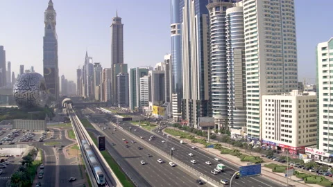 Aerial view of Museum of The Future Stock Footage 170895252