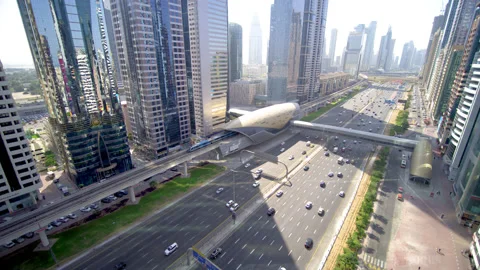 Aerial view of Museum of The Future Stock Footage 170895261
