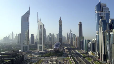 Aerial view of Museum of The Future Stock Footage 170895286