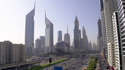 Aerial view of Museum of The Future Stock Footage 170895666