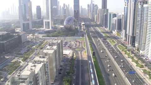 Aerial view of Museum of The Future Stock Footage 170896025