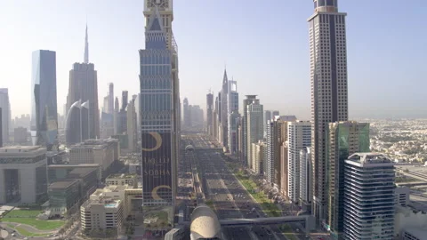 Aerial view of Museum of The Future Stock Footage 170896559