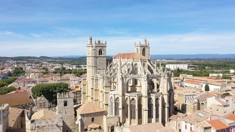 Aerial view of Narbonne Stock Footage 117706611