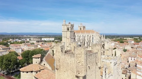 Aerial view of Narbonne Stock-Footage 117706643