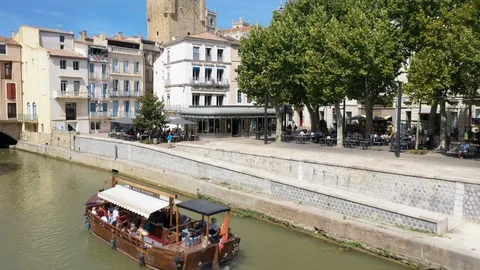 Aerial view of Narbonne Stock Footage 117707756