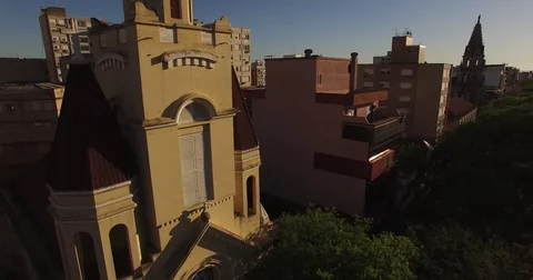 Aerial View of Nassau Downtown, Bahamas Stock Footage 73528362