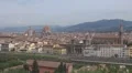 Aerial view of National Library, Florence, Italy HD Footage