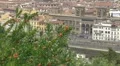 Aerial view of National Library, Florence, Italy HD Footage