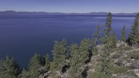 Aerial view of natural landscape of Lake Tahoe in California US 스톡 동영상 330926853