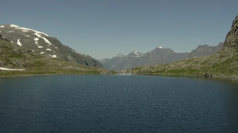 Aerial View of Nature in Eikesdalen Valley, Norway Stock Footage 87698570