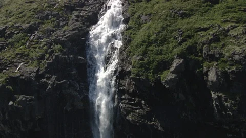 Aerial View of Nature in Eikesdalen Valley, Norway Stock Footage 87698987