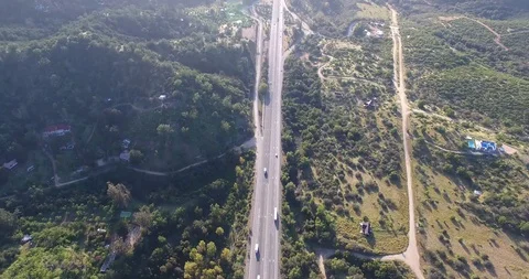 Aerial view of nature Stock Footage 98656568