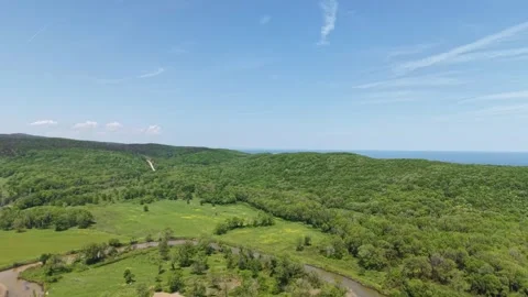 Aerial view of the nature Stock Footage 308873987