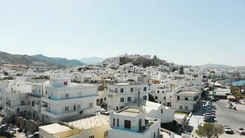 Aerial view of Naxos Stock Footage 130537997