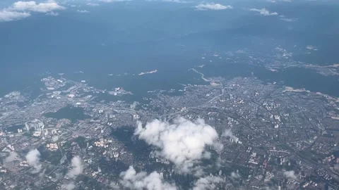Aerial view near Kuala Lumpur Vidéo 343444053