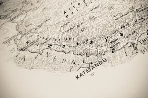 Aerial view of Nepal Stock Photos