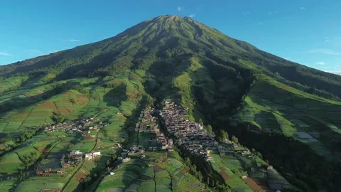 Aerial view of Nepal Van Java village, Indonesia. Stock-Footage 317607084