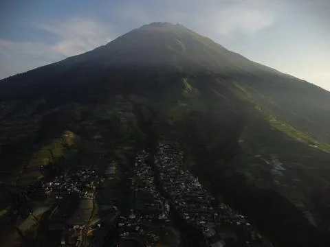 Aerial view of Nepal Van Java, Magelang, Central Java, Indonesia. June 22, 2022 Stock Photos