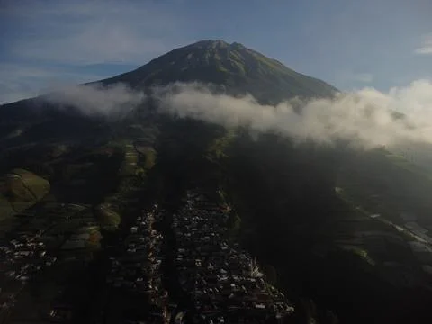 Aerial view of Nepal Van Java, Magelang, Central Java, Indonesia. June 22, 2022 Stock Photos