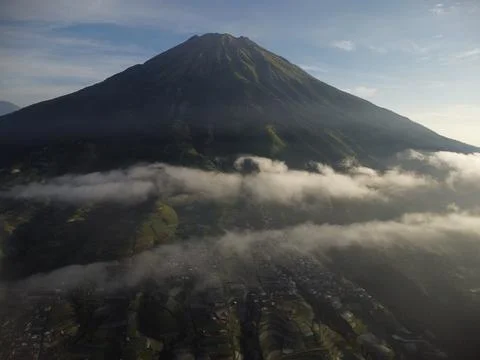 Aerial view of Nepal Van Java, Magelang, Central Java, Indonesia. June 22, 2022 Stock Photos