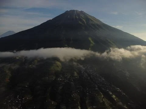 Aerial view of Nepal Van Java, Magelang, Central Java, Indonesia. June 22, 2022 Stock Photos