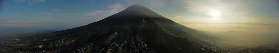 Aerial view of Nepal Van Java, Magelang, Central Java, Indonesia. June 22, 2022 Stock Photos