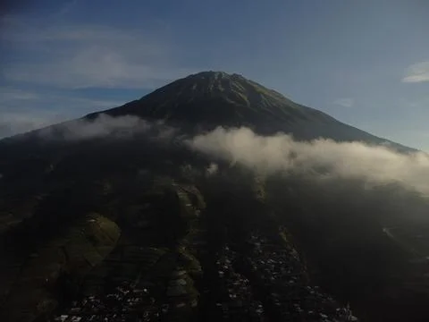 Aerial view of Nepal Van Java, Magelang, Central Java, Indonesia. June 22, 2022 Stock Photos